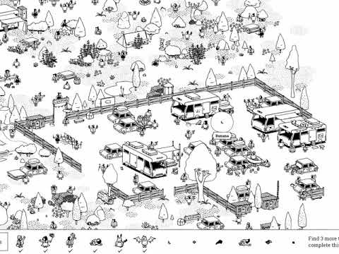 Hidden Folks Guide 3 - The Campground - Full Walkthrough