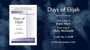 Days of Elijah - arr. Mary McDonald