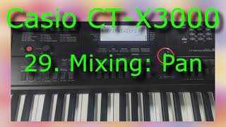 Casio CT-X3000: 29. Mixing - Pan