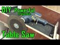 How To Make Drill Powered Table Saw | Adjustable & Portable | Drill Machine Powerful Saw