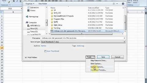 Huong dan dat password cho file excel