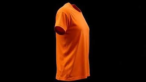 Realistic 3D rust color t-shirt floating in mid-air, Copyright free, no copyright, free to use