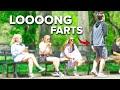 Long farts in central park wet fart prank