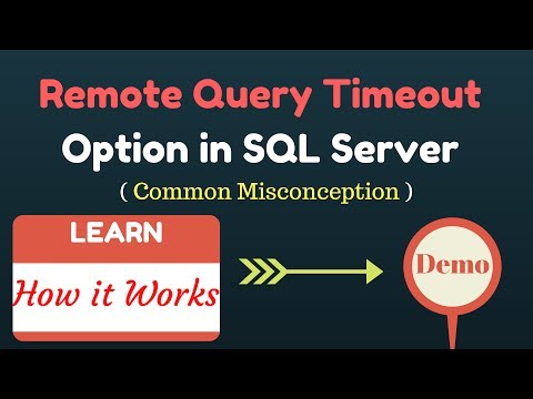 Myth about Remote Query Timeout option in SQL Server