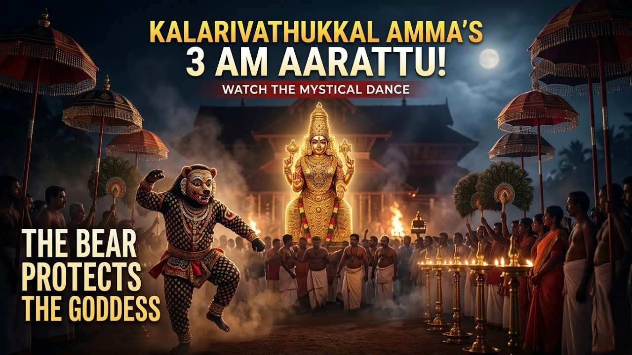The Sacred 3 AM Ritual: Kalarivathukkal Bhagavati Aarattu #divine - YouTube