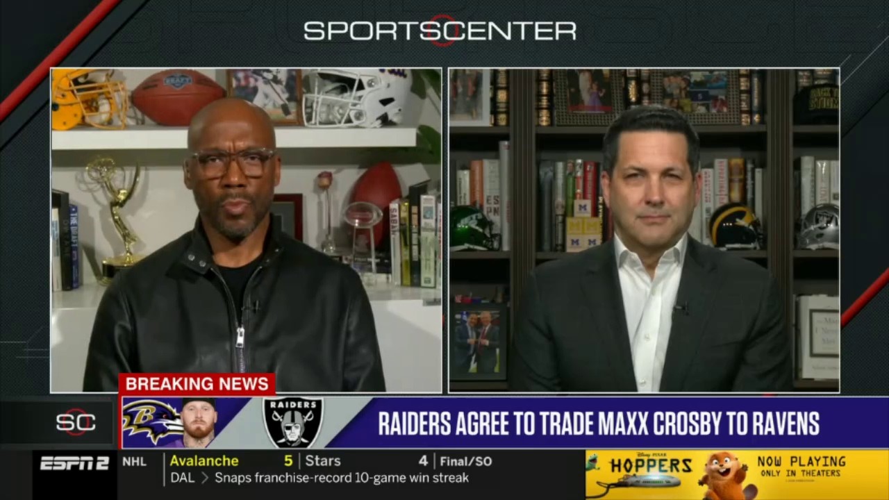 Adam Schefter & Riddick UPDATE MORE on Raiders trade Maxx Crosby to Ravens: Baltimore's def is ELITE