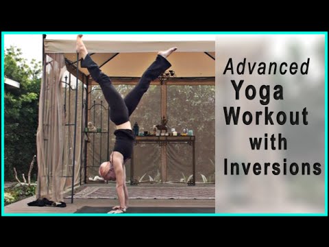Advanced Yoga Workout - Inversions, Hand Stand, Core Work (80 minutes)