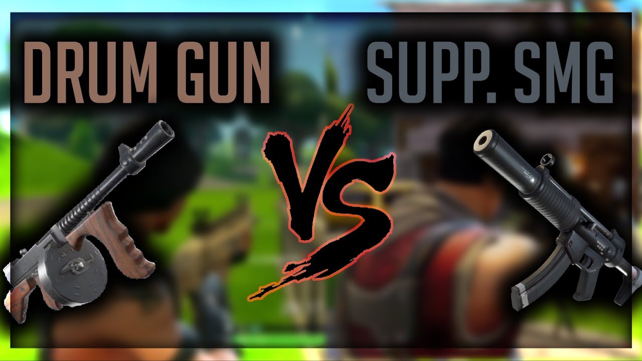 drum gun vs suppressed smg which one is better fortnite battle royale smg gun comparison - fortnite drum gun vs tac smg