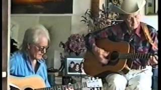 Rex Franklin and Peter Posa playing Amigo's guitar.