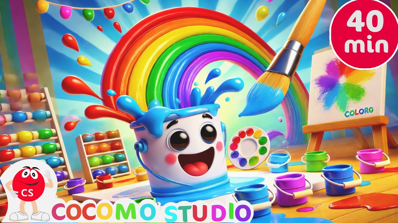 Learn Colors 40 Minute Compilation 🌈🎵 | Color Song Collection for ...