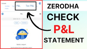 How to Check Profit and Loss in Zerodha? | P&L Statement Zerodha