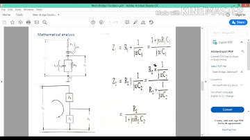 Wein Bridge Oscillator with Mathematical  Analysis