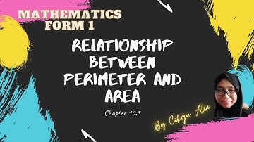 Math F1 Chapter 10.3 Relationship between perimeter and area