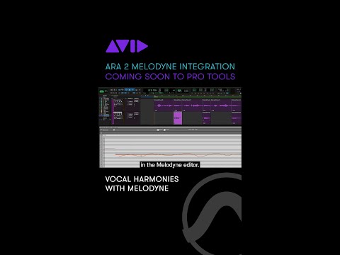 Create vocal harmonies from an existing vocal track using ARA 2 Melodyne integration in Pro Tools