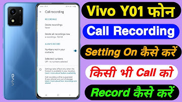 Vivo Y01 Call Recording Setting On Kaise Kare || How To Auto Call Recording Setting On Vivo Y01
