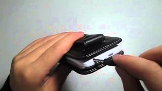 PDair Leather Case for Huawei Ascend G330D U8825D - Vertical Pouch Type Belt Clip Included