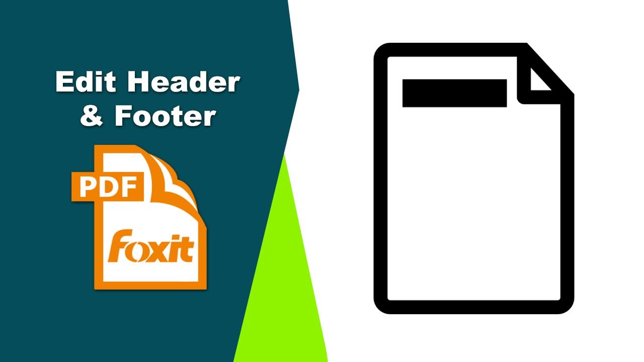 How to Customize Headers and Footers in Your PDF Documents in Foxit PDF Editor