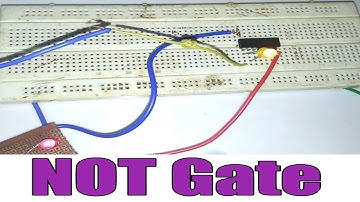 NOT LOGIC GATE SIMPLE EXPERIMENT WITH 7404 IC IN HINDI