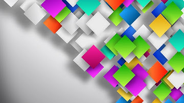 Colorful Gradient Squares Loop on Clean Background