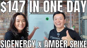 We verdienden $ 147 op één dag: 40kWh 25kW Sigenergy-batterij Amber Electric