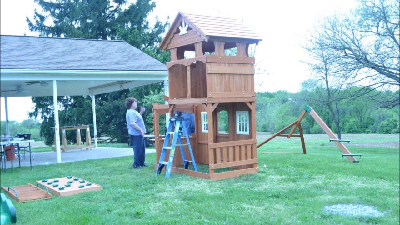 shenandoah wooden swing set