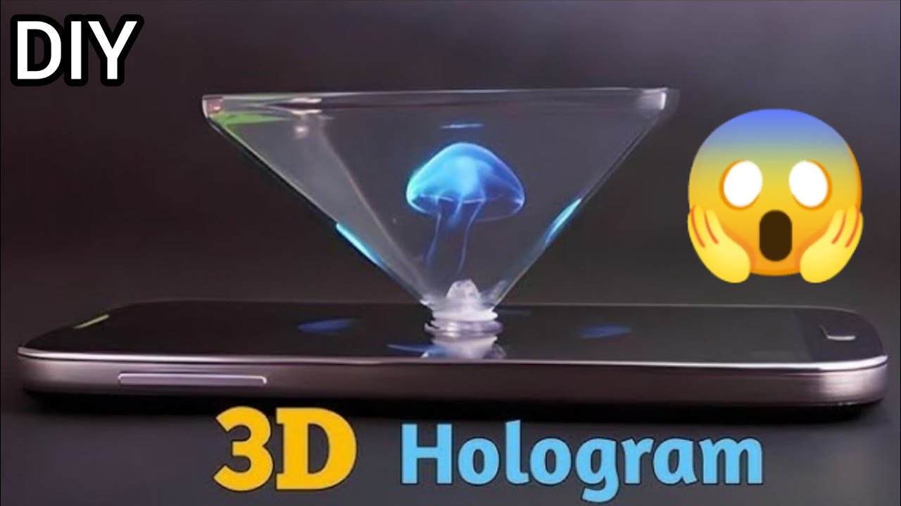 how to make || 3d hologram projector || at home World's Largest DIY ...
