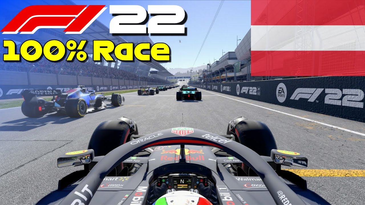 F1 22 100 Race Red Bull Ring Austria In Perez Red Bull Youtube