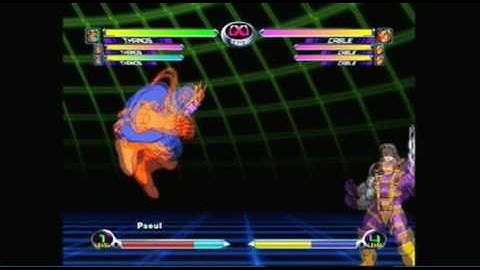 (7) MvC2 Training Mode (Thanos)
