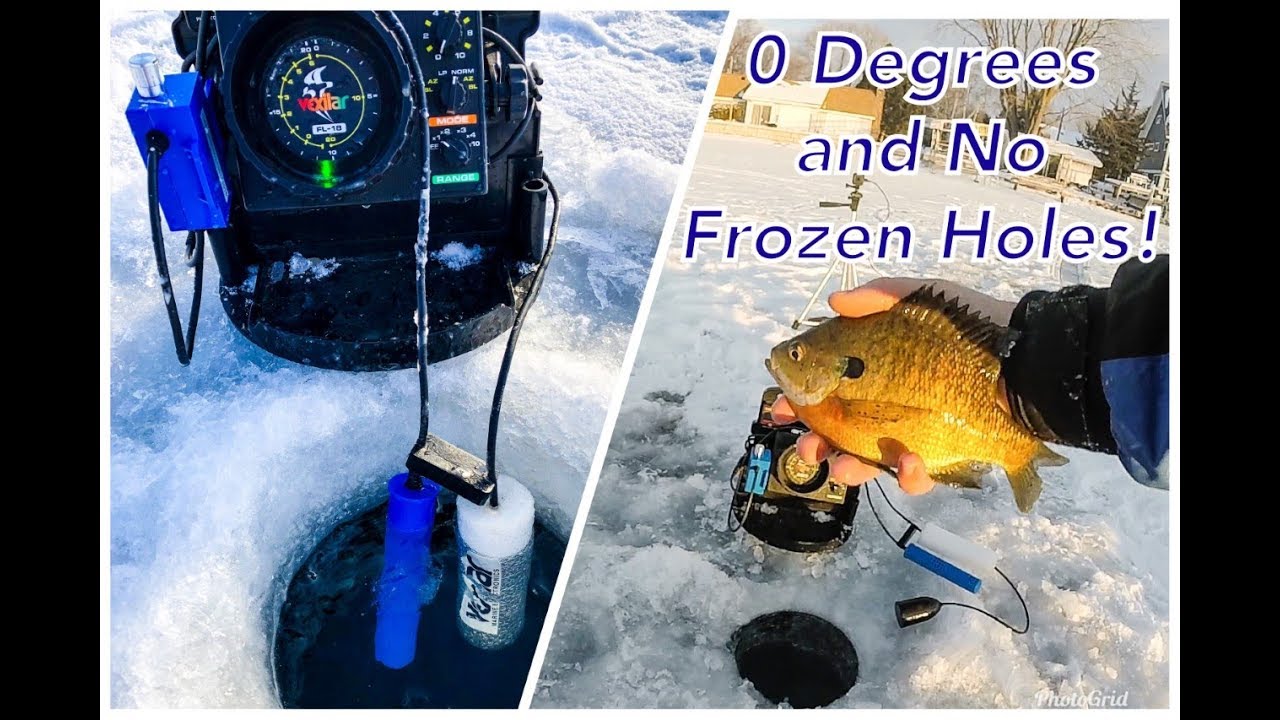 Ice Fishing Panfish Testing The Ice Defense System YouTube