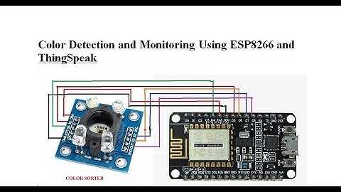 Color Detection and Monitoring Using ESP8266 and ThingSpeak