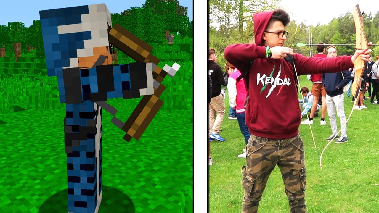 FACCIO I GIOCHI DI MINECRAFT NELLA VITA REALE (VLOG) - YouTube