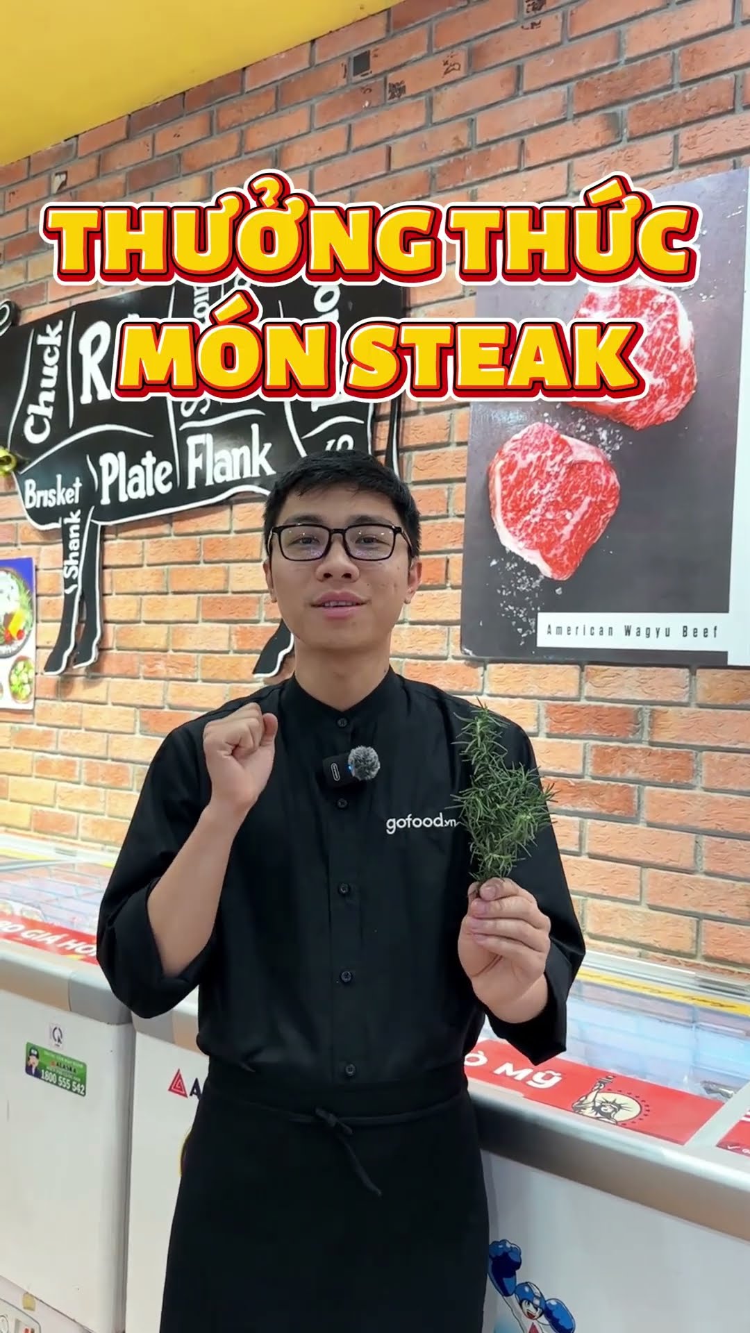 TẤT CẢ CÁC ĐƠN HÀNG STEAK GOFOOD ĐỀU TẶNG KÈM LÁ HƯƠNG THẢO #gofood #thucphamnhapkhau #steak