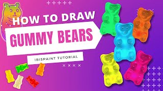 How to draw gummy bear easy step by step in ibispaint...[Android] screenshot 4