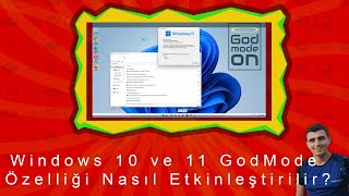 Windows 10 ve 11 God Mode Özelliği Nasıl Etkinleştirilir?