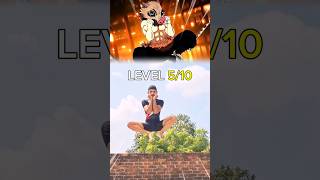 Demon Slayer x Dragon Ball x Hunter x Hunter Level 1 to 10 IRL Poses 🔥💥 #anime #shorts