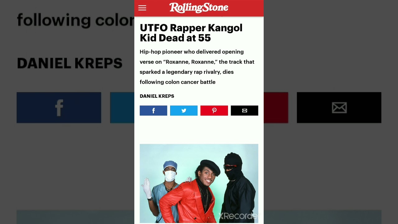 UTFO Rapper Kangol Kid Dead at 55