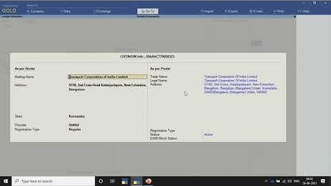 Single GSTIN validation Directly from Tally prime 2.0