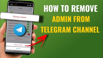 How To Remove Admin From Telegram Channel | English