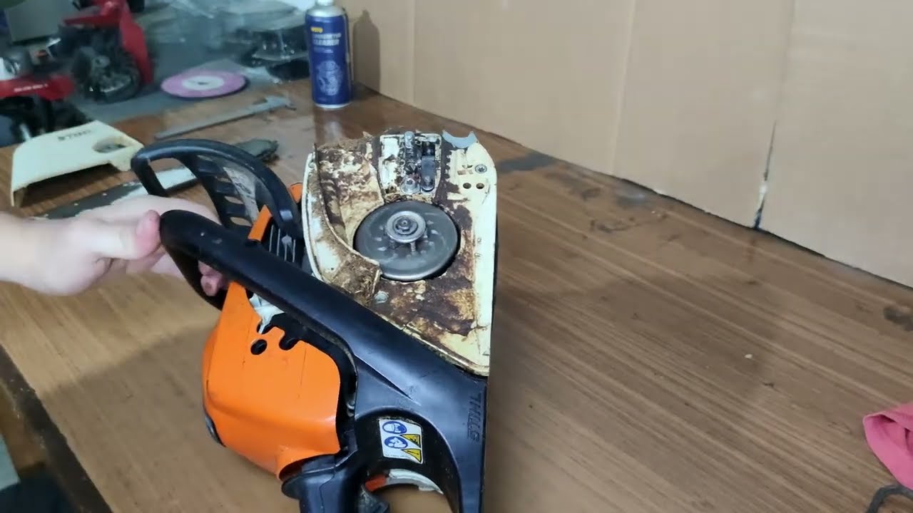 Замена масляного насоса на бензопилах STIHL MS 170 180 210 211 230 250