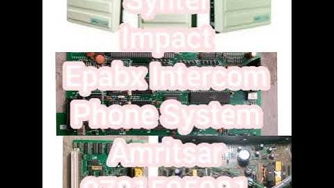 Impact Syntel Epabx Intercom Phone Calling System Repair Programming Amritsar 9781595981