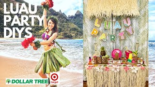 🌺 New LUAU Party DIYS Tiki Bar DIY Summer Party (Dollar Tree) Hacks