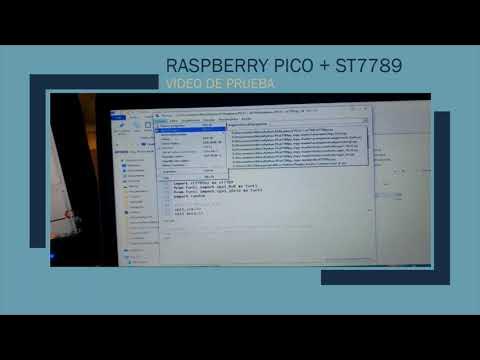Prueba Raspberry pi pico + st7735 + MicroPython - YouTube