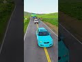 Colourful Big & small car vs Giant hammer #automobile #car #beamngdrive #carcrash #viral