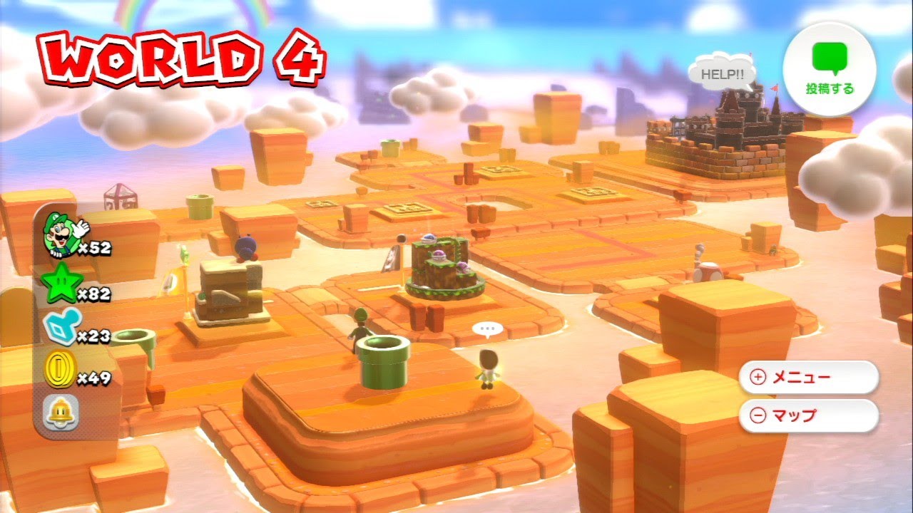 Live commentary] Super Mario 3D World live commentary part 4-1