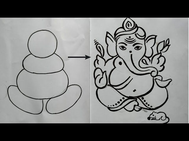 Hindu God Ganesha Line Art 17586828 Vector Art at Vecteezy