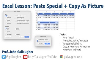 Excel - Paste Special and Copy as Picture