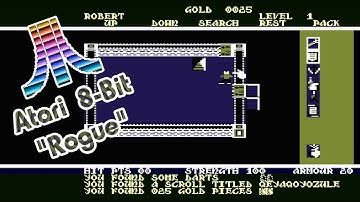 Atari 8-Bit Game Play, Rogue