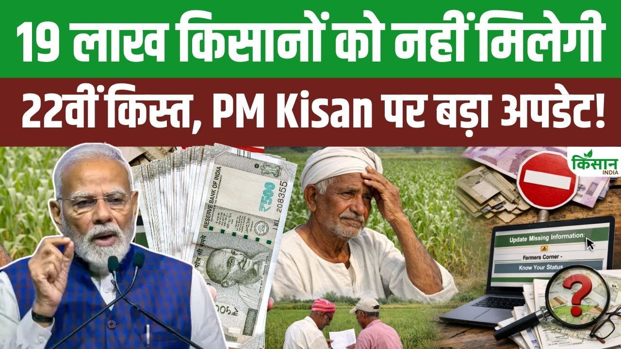 PM Kisan Big Update | 19 लाख किसानों को नहीं मिलेगी 22वीं किस्त! कहीं आपकी किस्त भी तो नहीं रुकी?