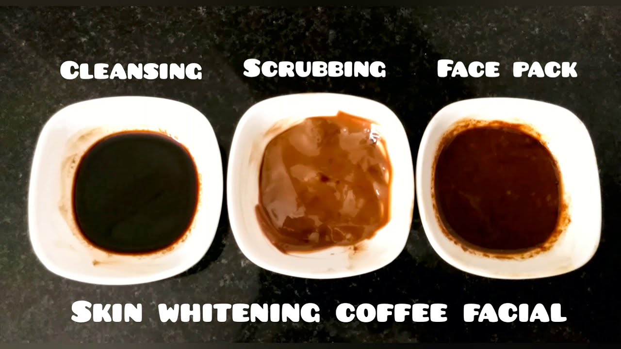 Skin whitening coffee facial/Face pack for glowing skin YouTube
