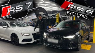 Dve Audi z Japonska . RS7 a takto naloženú RS6 s exclusive interierom sme tu ešte nemali !